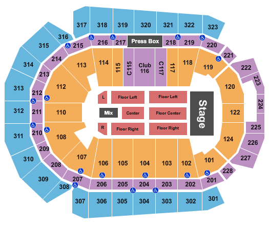 Wells Fargo Arena Trans-Siberian Orchestra Seating Chart